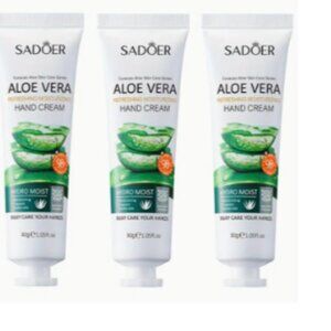 Aloe Vera lotion SADOER brand moisturizing 3 pack of 1 ounce lotion tubes.